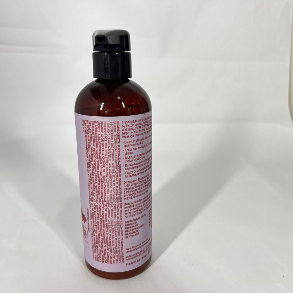 Pura D'or Apple Cider Vinegar Shampoo & Conditioner Set 16 fl oz Sulfate-Free, - Picture 5 of 9